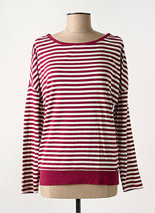 Sweat-shirt stretch manches longues violet TIMEZONE femme