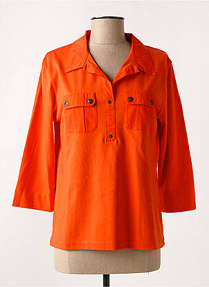 Polo manches 3/4 manches 3/4 orange SAINT JAMES femme
