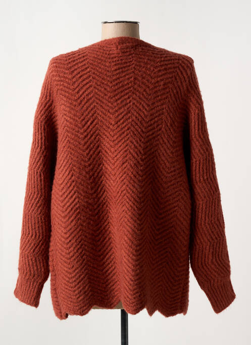 Gilet manches longues stretch orange MOLLY BRACKEN femme