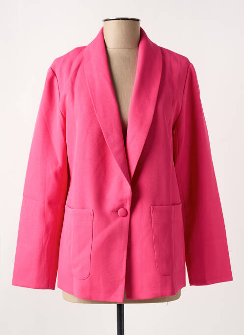 Blazer col châle rose MOLLY BRACKEN femme