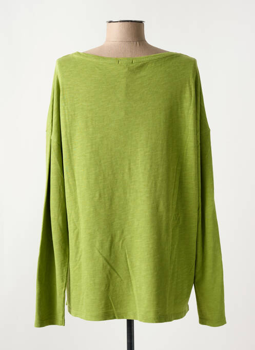 T-shirt coupe droite manches longues vert TIMEZONE femme