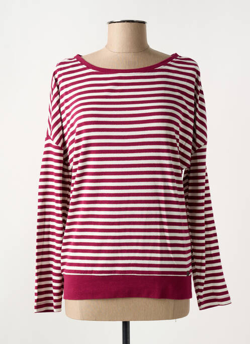 Sweat-shirt stretch manches longues violet TIMEZONE femme