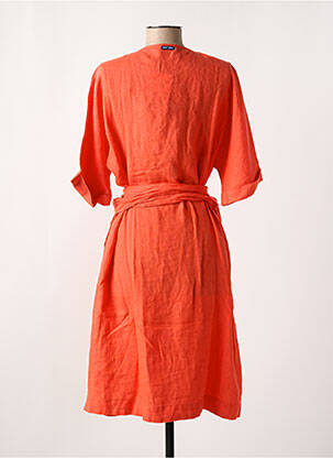 Robe mi-longue manches longues manches longues orange SAINT JAMES femme