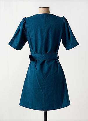 Robe courte manches 3/4 manches 3/4 bleu MOLLY BRACKEN femme