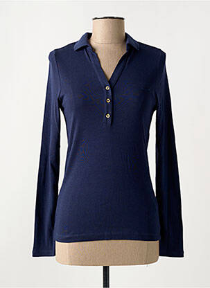 Polo manches longues manches longues bleu MISE AU GREEN femme