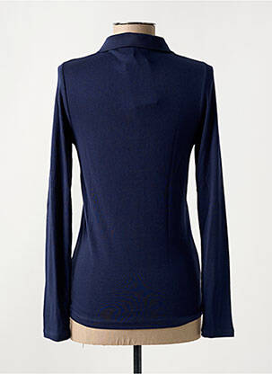 Polo manches longues manches longues bleu MISE AU GREEN femme