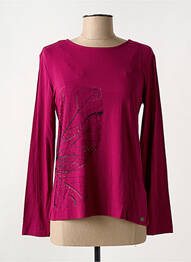 T-shirt manches longues manches longues rose TIMEZONE femme