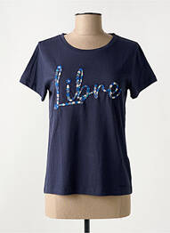 T-shirt stretch manches courtes bleu MISE AU GREEN femme