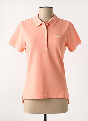 Polo broderie manches courtes orange MISE AU GREEN femme