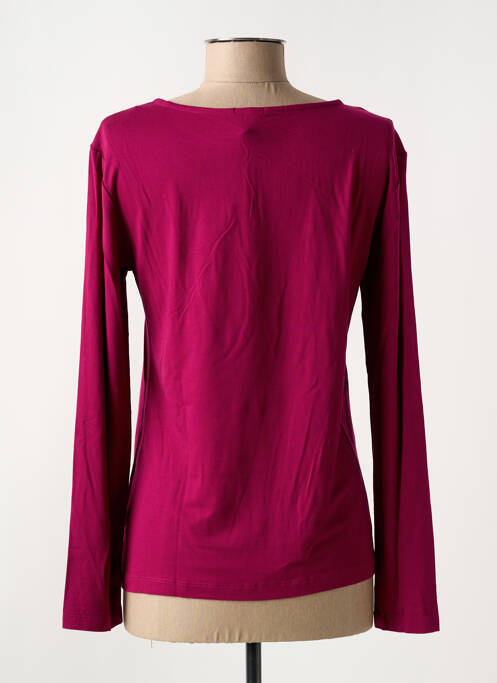 T-shirt imprimé fantaisie manches longues rose TIMEZONE femme