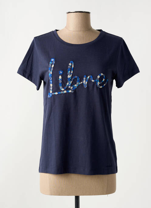 T-shirt stretch manches courtes bleu MISE AU GREEN femme