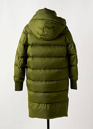 Doudoune poches a capuche vert CREENSTONE femme
