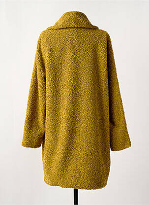 Manteau long coupe droite sans capuche jaune CREENSTONE femme