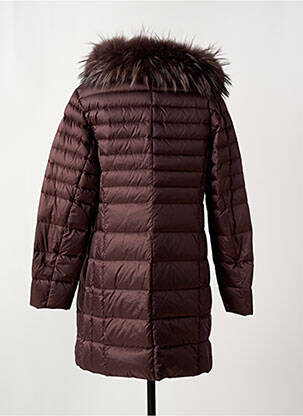 Doudoune poches a capuche marron BASLER femme