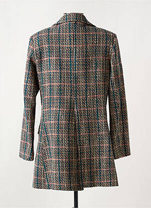 Manteau long coupe droite sans capuche bleu MÊME ROAD femme