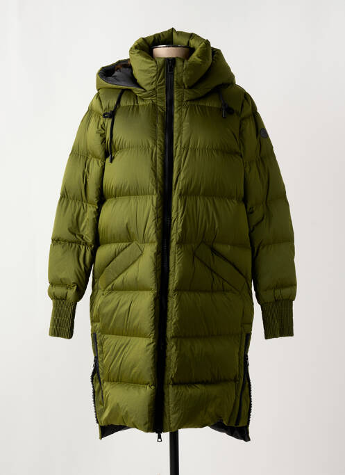 Doudoune poches a capuche vert CREENSTONE femme