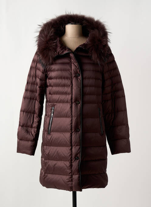 Doudoune poches a capuche marron BASLER femme