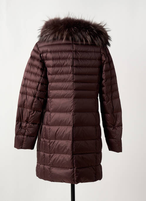 Doudoune poches a capuche marron BASLER femme