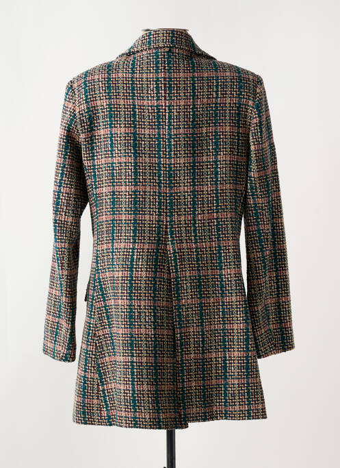 Manteau long coupe droite sans capuche bleu MÊME ROAD femme