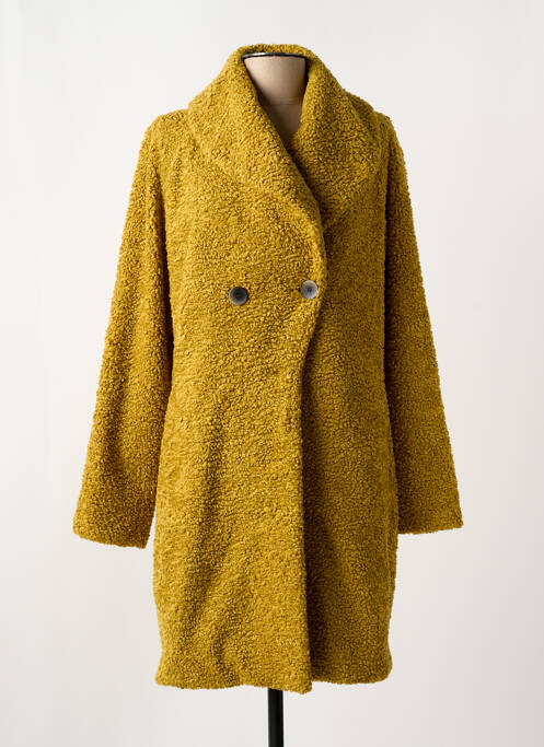 Manteau long jaune CREENSTONE pour femme