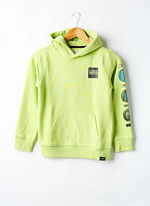 Sweat-shirt à capuche poches manches longues jaune GARCIA garçon