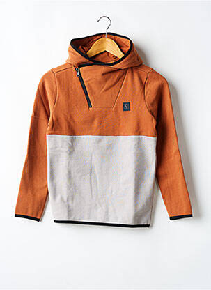 Sweat-shirt à capuche manches longues manches longues marron GARCIA garçon
