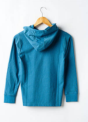 Sweat-shirt à capuche coupe droite manches longues bleu GARCIA garçon