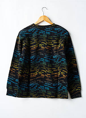 Sweat-shirt coupe droite manches longues noir GARCIA garçon