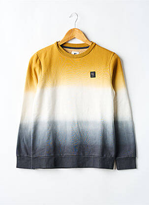 Sweat-shirt coupe droite manches longues jaune GARCIA garçon