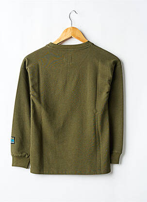 Sweat-shirt coupe droite manches longues vert GARCIA garçon