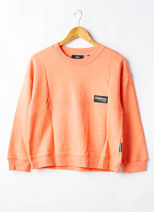 Sweat-shirt manches longues manches longues orange LE TEMPS DES CERISES homme