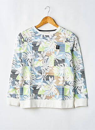 Sweat-shirt imprimé fantaisie manches longues bleu GARCIA garcon