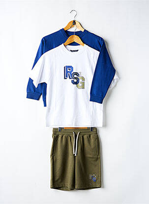 Ensemble short coupe droite bleu NUKUTAVAKE garçon