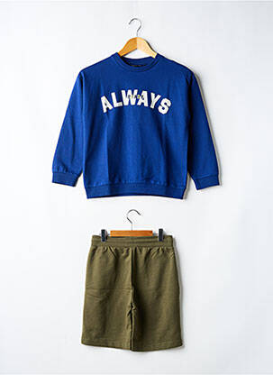 Ensemble short coupe droite bleu NUKUTAVAKE garçon