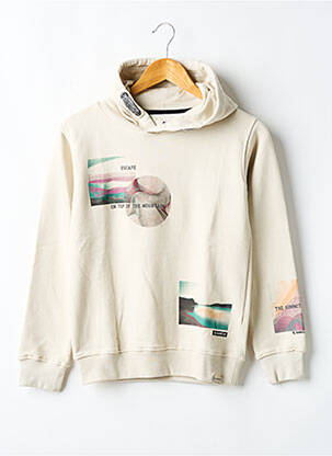 Sweat-shirt à capuche beige GARCIA pour garçon