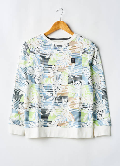 Sweat-shirt imprimé fantaisie manches longues bleu GARCIA garcon