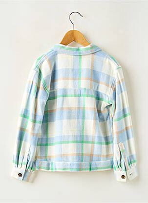 Chemise manches longues imprimé carreaux bleu GARCIA garçon