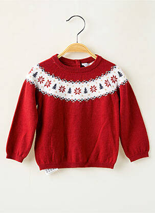 Pull imprimé fantaisie manches longues rouge MAYORAL enfant