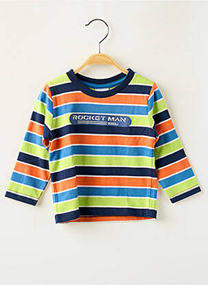 T-shirt manches longues manches longues bleu BOBOLI garçon