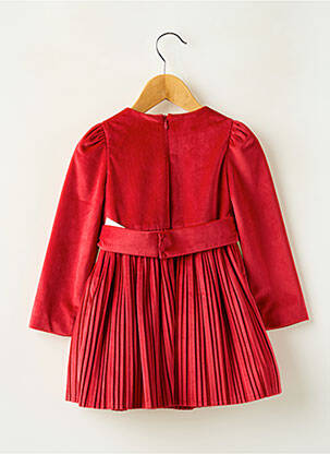 Robe courte manches longues manches longues rouge MAYORAL fille
