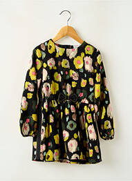 Robe courte doublure manches longues noir BOBOLI fille