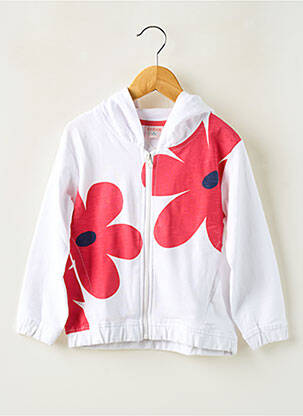 Veste casual coupe droite blanc BOBOLI fille