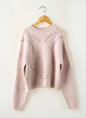 Pull coupe droite manches longues rose MAYORAL fille