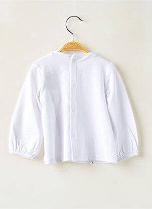 T-shirt stretch manches longues blanc MAYORAL fille