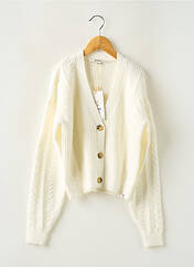 Gilet manches longues beige GARCIA pour fille seconde vue