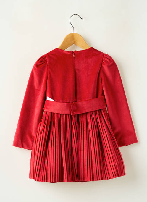 Robe courte doublure manches longues rouge MAYORAL fille