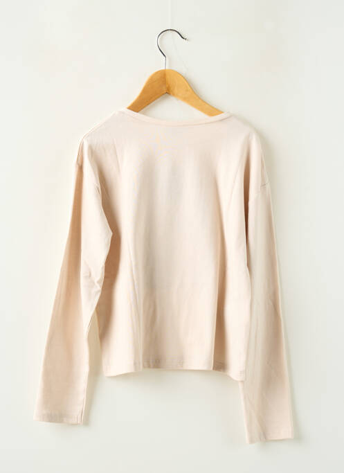 T-shirt coupe droite manches longues beige MAYORAL fille