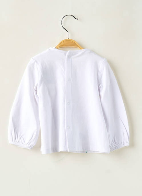 T-shirt stretch manches longues blanc MAYORAL fille