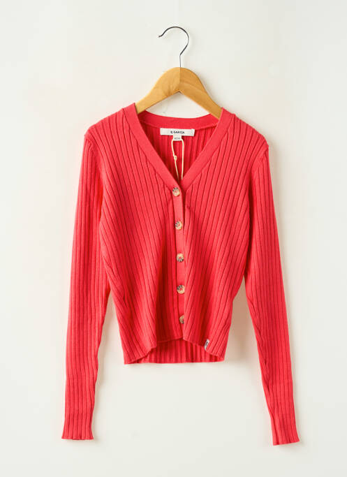 Gilet manches longues rouge GARCIA pour fille
