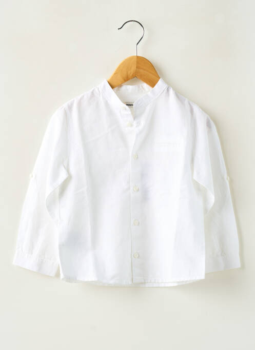 Chemise manches longues blanc MAYORAL pour garçon